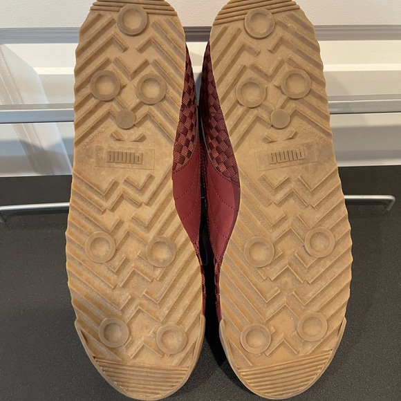 Puma Roma Size 10.5 Men’s Weave Sneakers Maroon 359853 06 - Picture 4 of 5